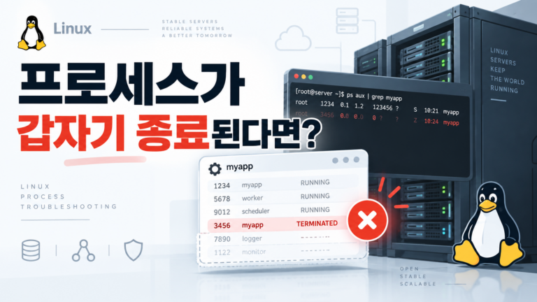 Linux에서 프로세스가 갑자기 종료되는 원인 분석 4 프로세스 종료