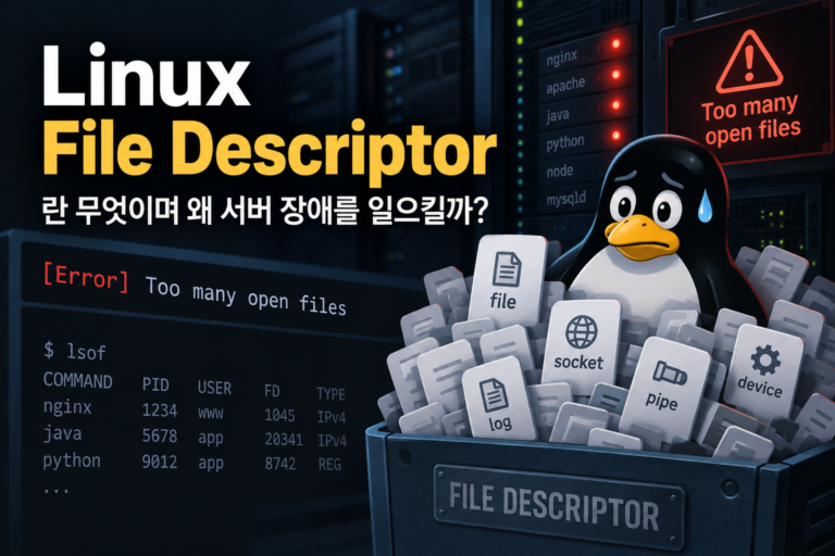 Linux File Descriptor란 무엇이며 왜 서버 장애를 일으킬까? 3 Linux 서버장애