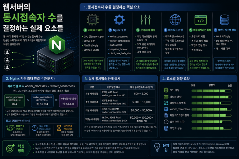 웹서버의 동시접속자 수를 결정하는 실제 요소들 4 웹서버의 동시접속자 수를 결정하는 실제 요소들