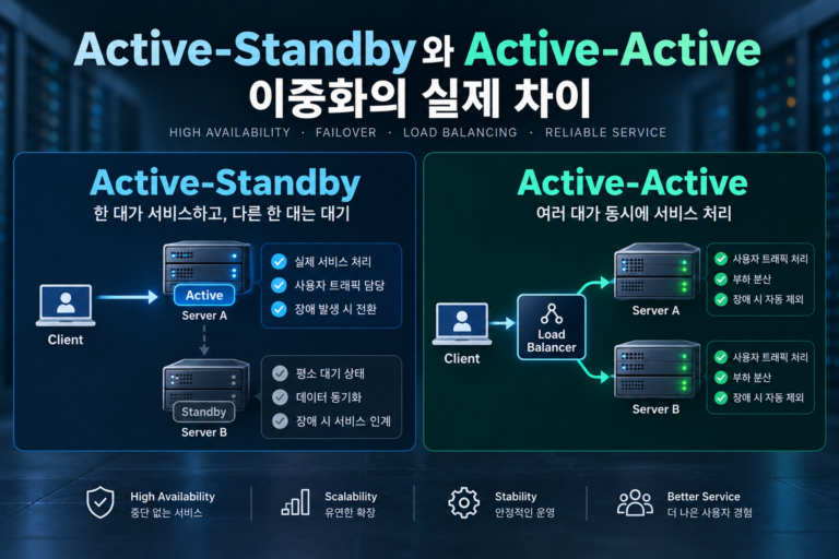 Active 이중화 차이