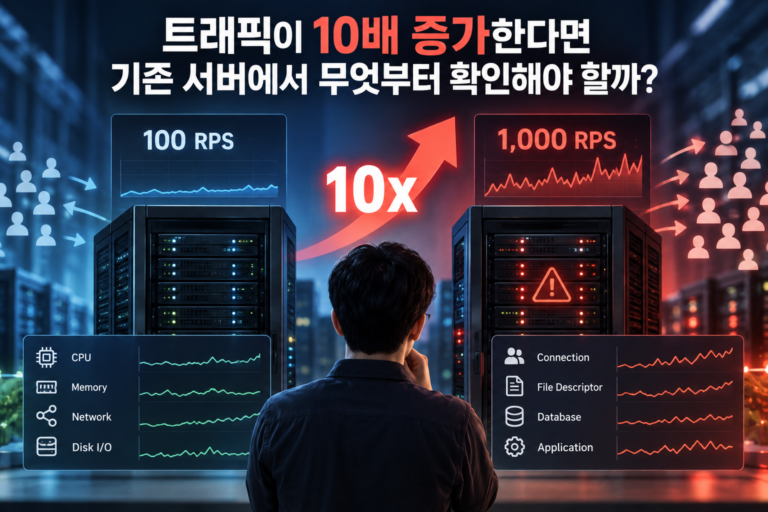 트래픽이 10배 증가한다면 기존 서버에서 무엇부터 확인해야 할까? 3 트래픽 증가시 확인할 것