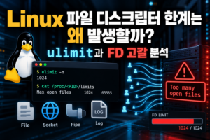 Linux 파일 디스크립터 한계는 왜 발생할까? ulimit과 FD 고갈 분석 3 디스크립터 한계는 왜?