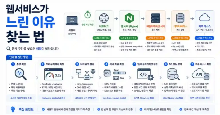 Nginx는 정상인데 웹서비스가 느린 이유를 찾는 방법 5 Nginx는 정상인데 웹서비스가 느린 이유를 찾는 방법
